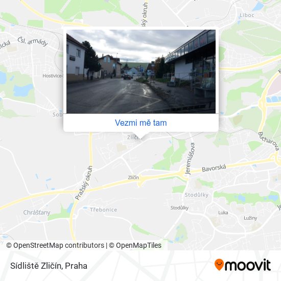 Sídliště Zličín mapa