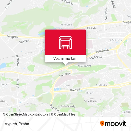 Vypich mapa