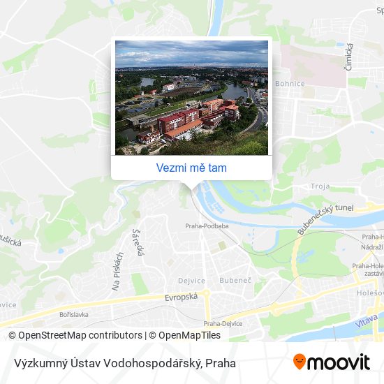 Výzkumný Ústav Vodohospodářský mapa