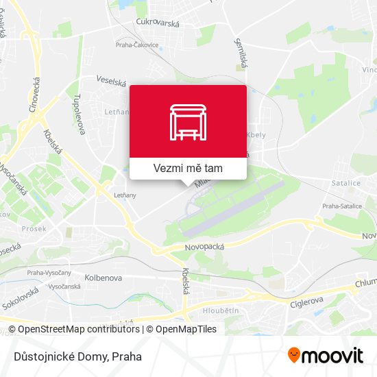 Důstojnické Domy mapa
