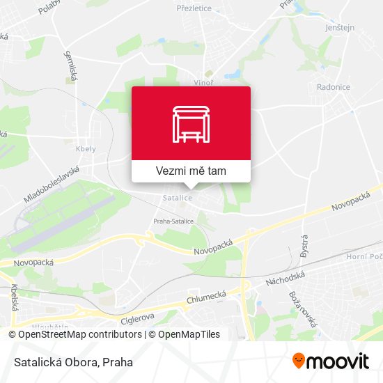 Satalická Obora mapa
