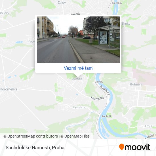 Suchdolské Náměstí mapa