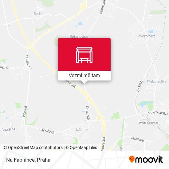 Na Fabiánce mapa