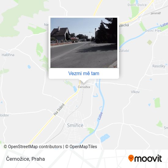 Černožice mapa