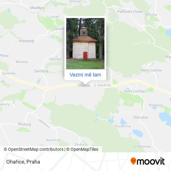 Ohařice mapa