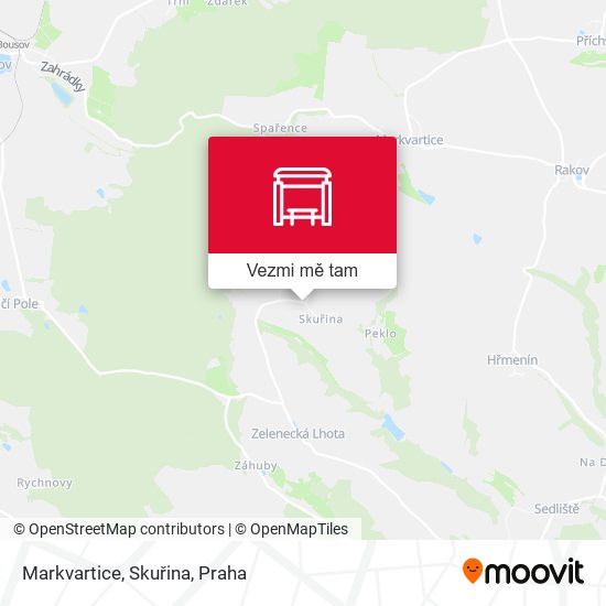 Markvartice, Skuřina mapa