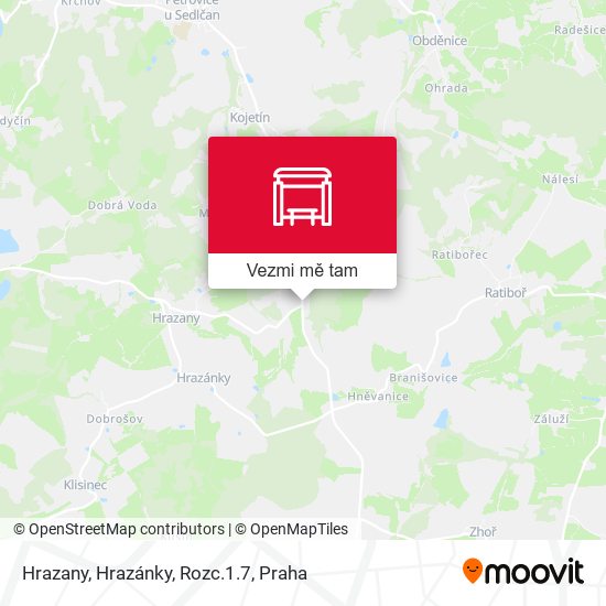 Hrazany, Hrazánky, Rozc.1.7 mapa
