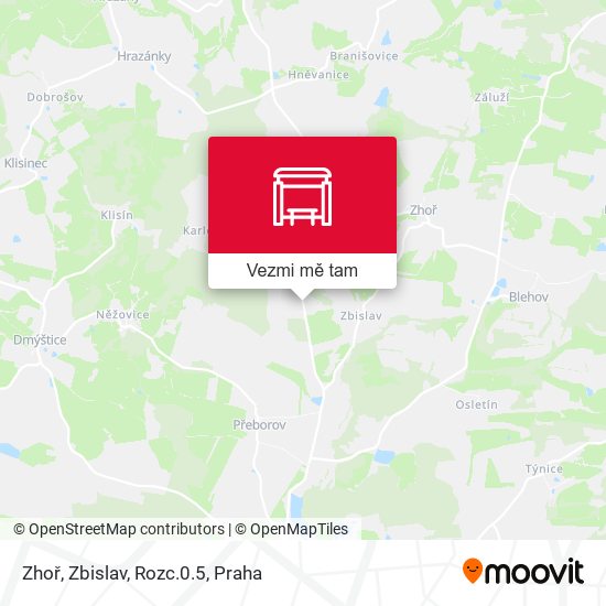 Zhoř, Zbislav, Rozc.0.5 mapa