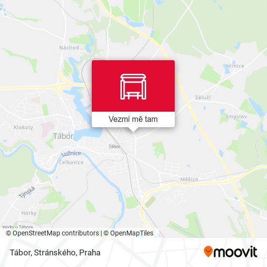 Tábor, Stránského mapa