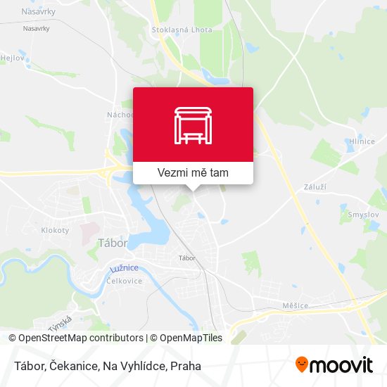 Tábor, Čekanice, Na Vyhlídce mapa