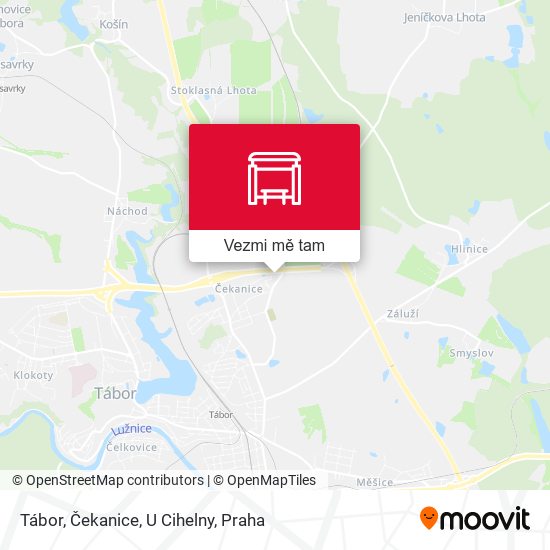 Tábor, Čekanice, U Cihelny mapa