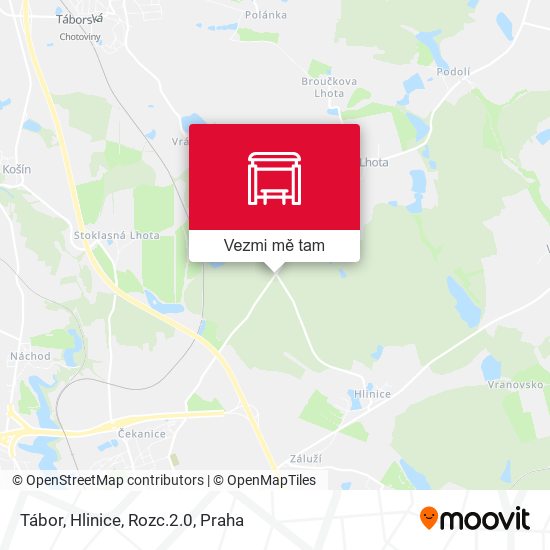 Tábor, Hlinice, Rozc.2.0 mapa