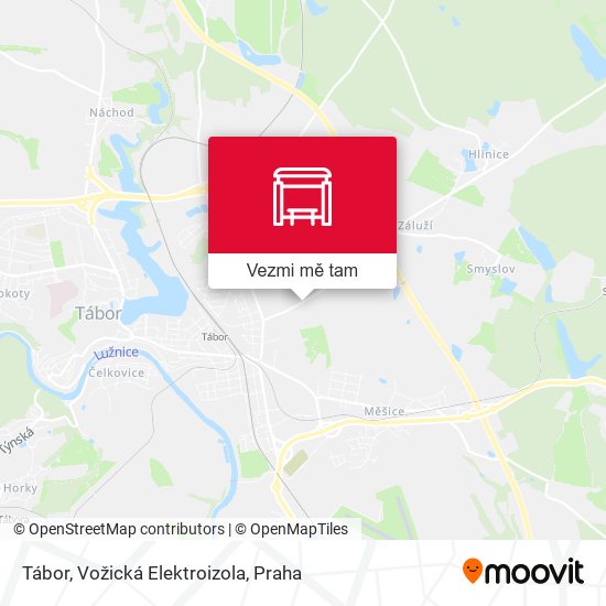 Tábor, Vožická Elektroizola mapa