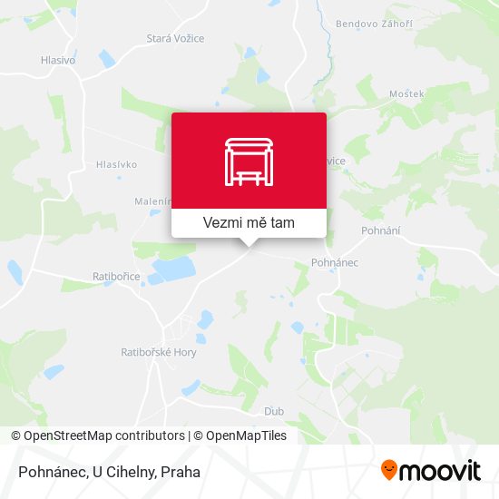 Pohnánec, U Cihelny mapa