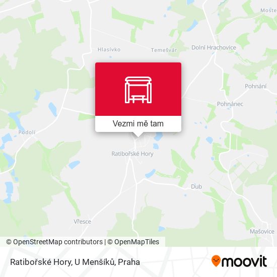 Ratibořské Hory, U Menšíků mapa