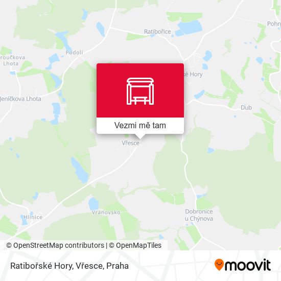 Ratibořské Hory, Vřesce mapa