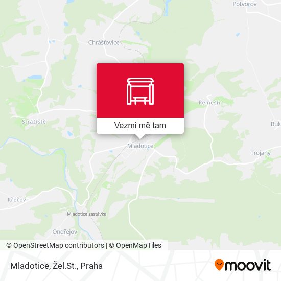 Mladotice, Žel.St. mapa