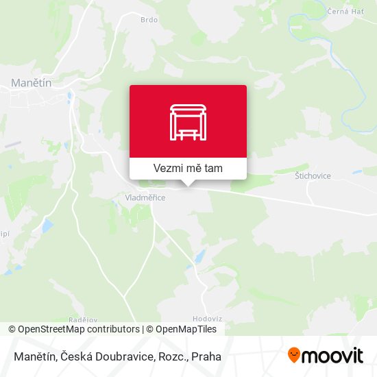 Manětín, Česká Doubravice, Rozc. mapa