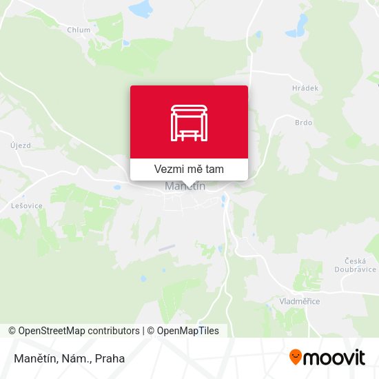 Manětín, Nám. mapa