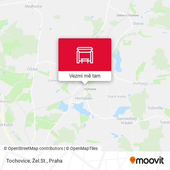 Tochovice, Žel.St. mapa