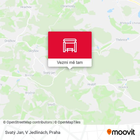 Svatý Jan, V Jedlinách mapa