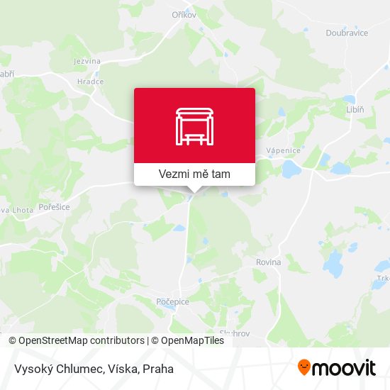 Vysoký Chlumec, Víska mapa