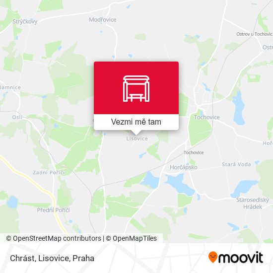 Chrást, Lisovice mapa