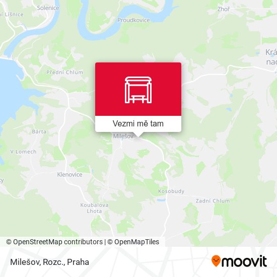 Milešov, Rozc. mapa