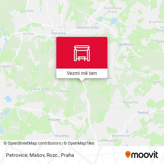 Petrovice, Mašov, Rozc. mapa