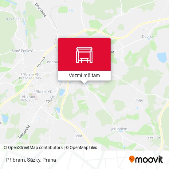 Příbram, Sázky mapa