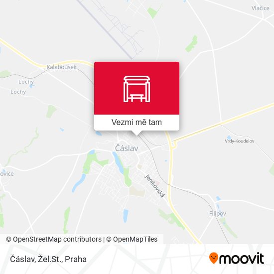 Čáslav, Žel.St. mapa