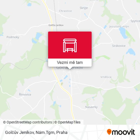 Golčův Jeníkov, Nám.Tgm mapa