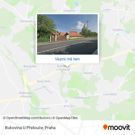 Bukovina U Přelouče mapa