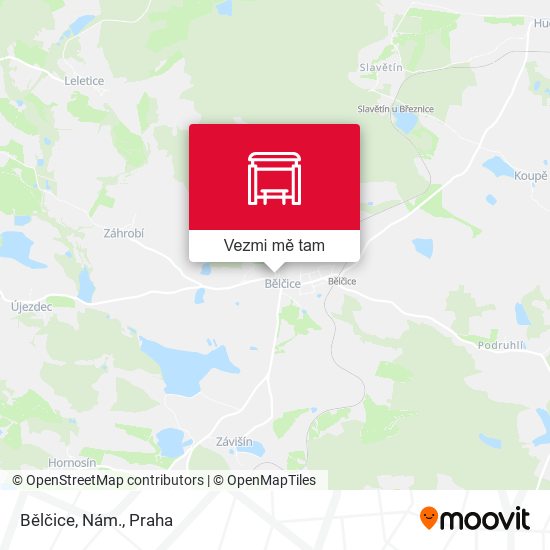 Bělčice, Nám. mapa