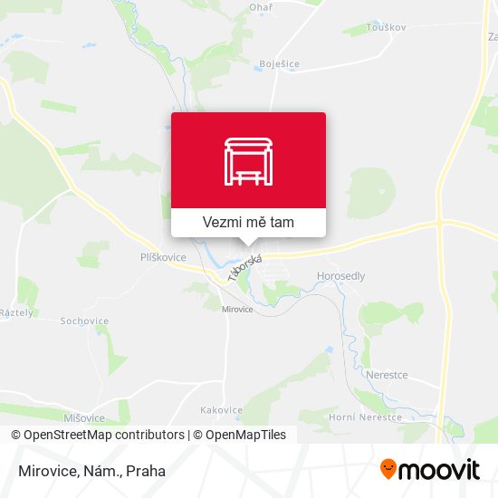 Mirovice, Nám. mapa