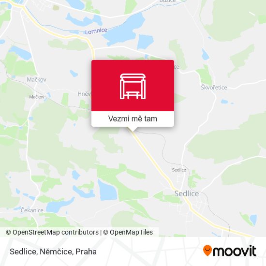 Sedlice, Němčice mapa