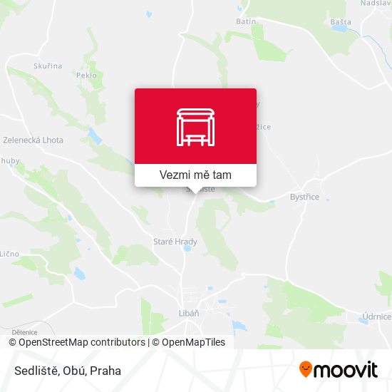 Sedliště, Obú mapa