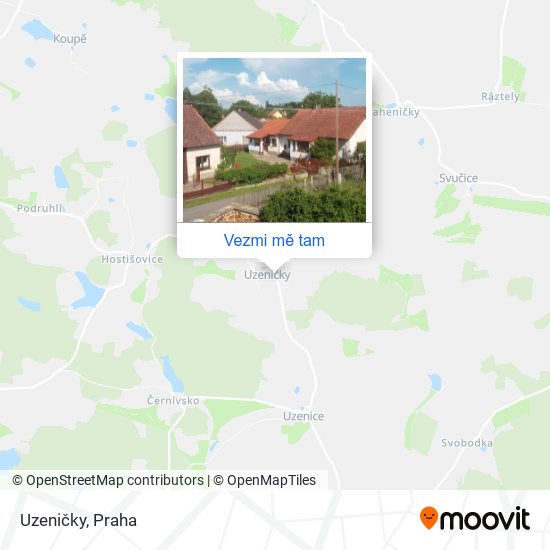 Uzeničky mapa