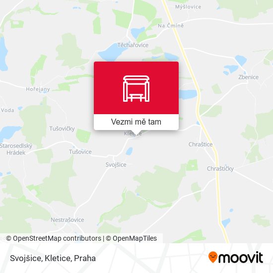 Svojšice, Kletice mapa