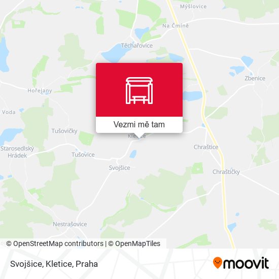 Svojšice, Kletice mapa