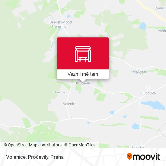 Volenice, Pročevily mapa