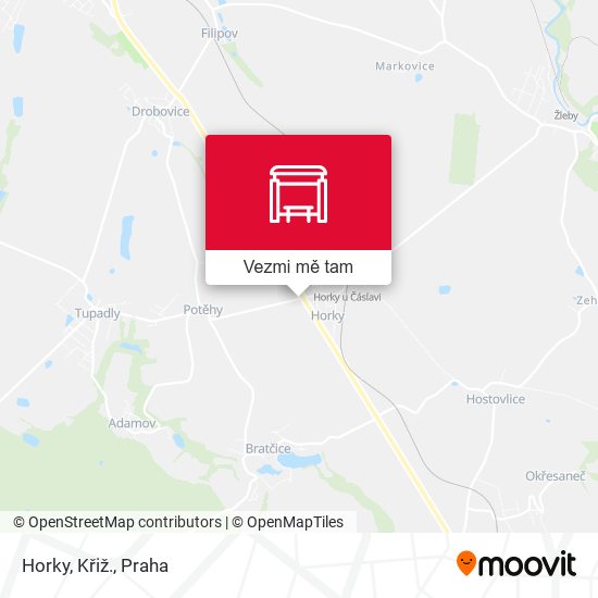 Horky, Křiž. mapa