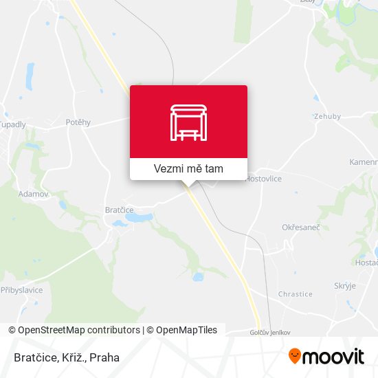 Bratčice, Křiž. mapa