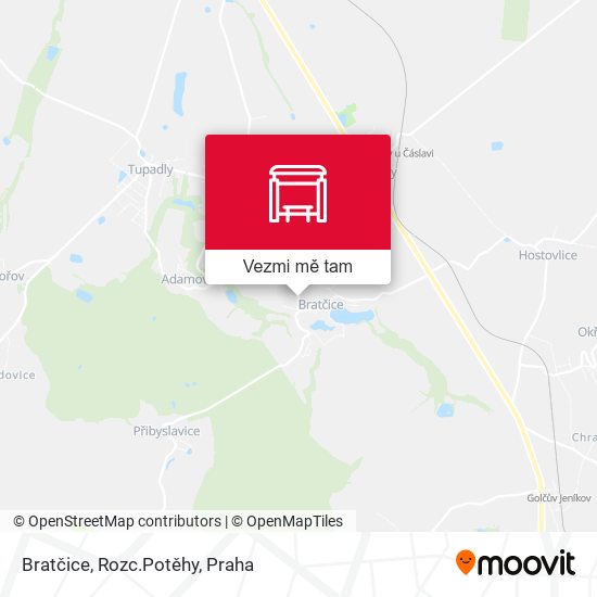 Bratčice, Rozc.Potěhy mapa