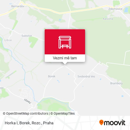 Horka I, Borek, Rozc. mapa