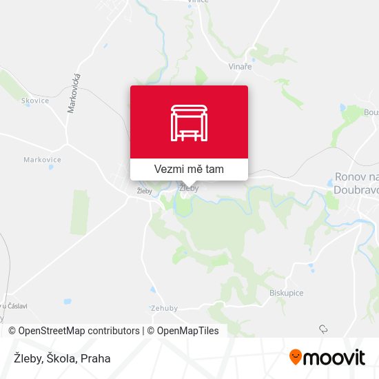 Žleby, Škola mapa