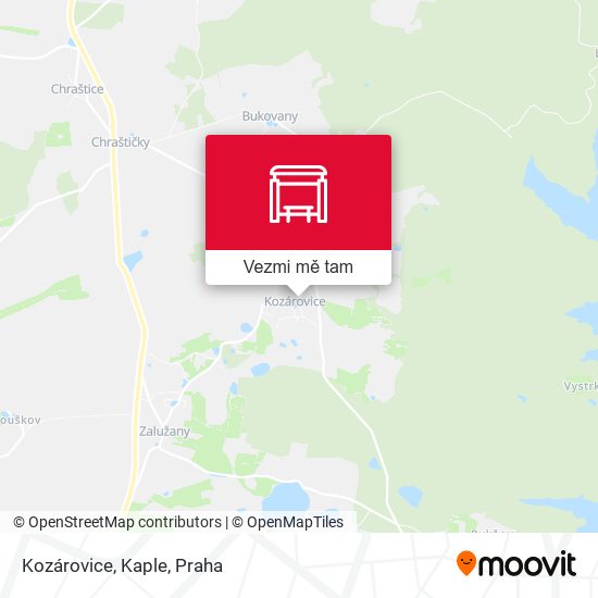 Kozárovice, Kaple mapa