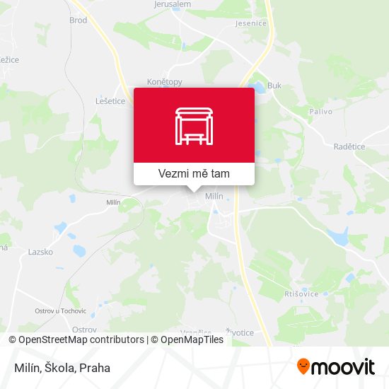 Milín, Škola mapa