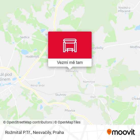 Rožmitál P.Tř., Nesvačily mapa
