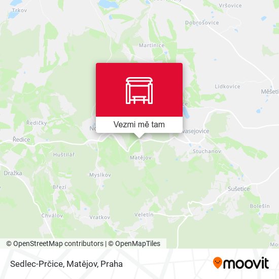 Sedlec-Prčice, Matějov mapa